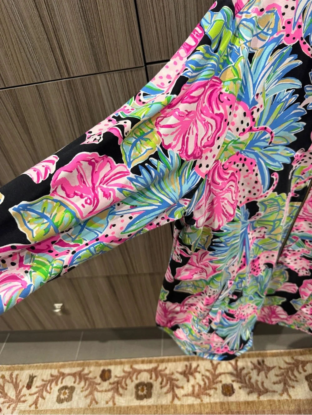Lilly Pulitzer Floral Zip Hoodie